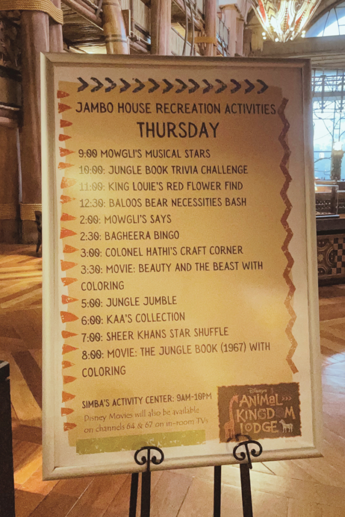 Resort Activities at the Animal Kingdom Lodge during Hurricane Ian 