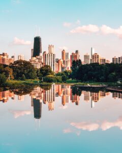 Exploring the Windy City: A Local's Guide to Chicago with Kids. The Chicago Skyline Reflects on the Water. A Family-friendly guide to Chicago